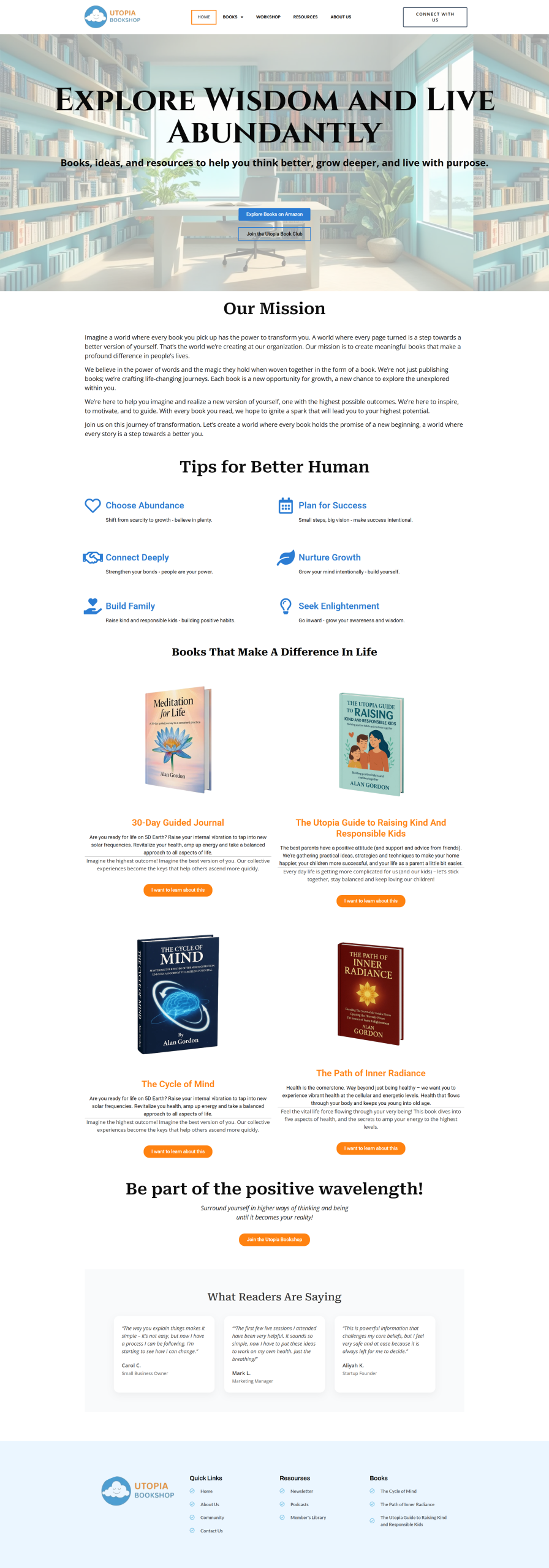 spotlightcode utopiabookshop development